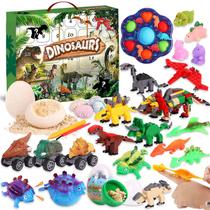 Calendário de Natal Toy Block Blind Box Dinosaur Jurassic Wor Calendário de Natal Toy Block Blind Box Dinosaur Jurassic Wor