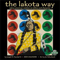 Calendário de parede Amber Lotus The Lakota Way 2024 30x60cm