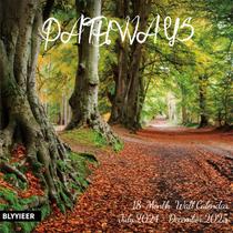 Calendário de parede BLYYIEER PATHWAYS 2025 18 meses 30x60cm