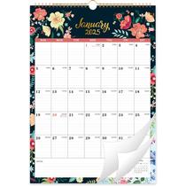 Calendário de parede Bushypushy 2025 12 meses 30x43cm Floral