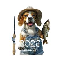 Calendário De Parede Dog Fishing 2026 12 Belos Designs, Presente Perfeito Para Aniversários, Natal, Calendário De Parede Dog Fishing 2026 12 Belos Designs, Presente Perfeito Para Aniversários, Natal,