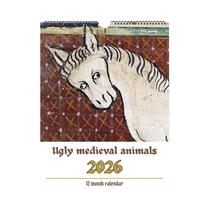Calendário De Parede Estilo Feio Com Tema Animal Medieval 29x21cm Ilustrações Vintage Humorísticas Calendário De Parede Estilo Feio Com Tema Animal Medieval 29x21cm Ilustrações Vintage Humorísticas