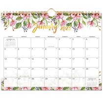 Calendário de parede Feteulo 2025 12 meses suspenso 30x21cm