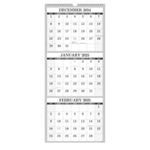 Calendário de parede Feteulo 2025 Display vertical de 3 meses