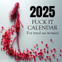 Calendário de Parede GTOMEI 2025 "Fuck It" - Para Mulheres Cansadas