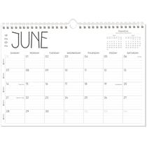 Calendário de Parede GuassLee 2026-2027 Planejador Acadêmico 43x30cm Calendário de Parede GuassLee 2026-2027 Planejador Acadêmico 43x30cm