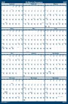 Calendário de parede House of Doolittle 2025 reversível 66x33 cm Calendário de parede House of Doolittle 2025 reversível 66x33 cm