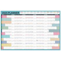 Calendário de parede MaaiBok 2025, papel anual de 23,1 x 34,6 cm de espessura