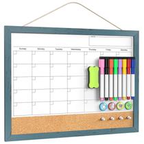 Calendário de Quadro Branco e Cortiça Tankee 43x33 cm Magnético