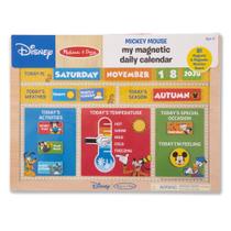 Calendário diário magnético Melissa e Doug Disney Mickey Mouse