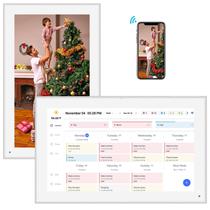 Calendário digital de parede, calendário inteligente, tela sensível ao toque de 15,6"