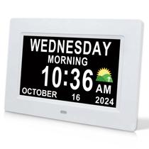 Calendário digital Despertador de demência SSINI com dia e data Calendário digital Despertador de demência SSINI com dia e data
