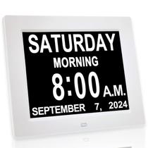 Calendário digital e despertador diurno JALL New 2024 com 8"