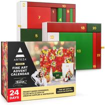 Calendário do Advento ARTEZA 2024 Fine Art com tintas e pincéis Calendário do Advento ARTEZA 2024 Fine Art com tintas e pincéis
