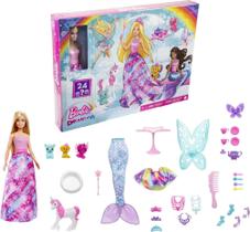 Calendário do Advento Barbie Dreamtopia com boneca Barbie Fashion