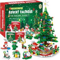 Calendário do Advento Building Blocks Toy 2024 Árvore de Natal 24 em 1 Calendário do Advento Building Blocks Toy 2024 Árvore de Natal 24 em 1