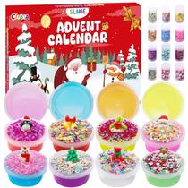 Calendário do Advento CIYOJA Slime 2024 com kit DIY Crystal Slime