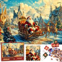 Calendário do Advento com Puzzle Homlouue 2024 - 108 Peças para Crianças