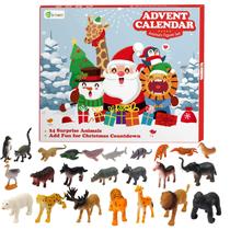 Calendário do Advento D-fantix Kids Animals 2024 - Brinquedos Realistas