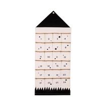 Calendário Do Advento De Natal 2025 Para Pendurar Na Parede Com 24 Bolsos Reutilizáveis Para