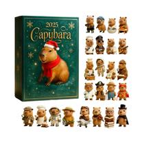 Calendário Do Advento De Natal Capivara: Contagem Regressiva De 24 Dias, Ornamento De Acrílico Para Calendário Do Advento De Natal Capivara: Contagem Regressiva De 24 Dias, Ornamento De Acrílico Para
