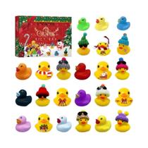 Calendário Do Advento De Natal Com 24 Dias De Contagem Regressiva E Patinhos De Borracha, Acessórios