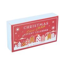 Calendário Do Advento De Natal Com Padrões De Bordado Em Ponto Cruz