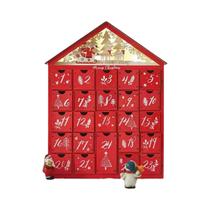 Calendário Do Advento De Natal De Madeira Reutilizável Com 24 Gavetas De Armazenamento Em Formato De Calendário Do Advento De Natal De Madeira Reutilizável Com 24 Gavetas De Armazenamento Em Formato De