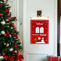 Calendário Do Advento De Natal Em Madeira Decoração De Natal Calendário Do Advento De Natal Em Madeira Decoração De Natal