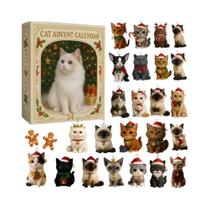 Calendário Do Advento De Natal Para Amantes De Gatos Caixa Surpresa Contagem Regressiva Pingente