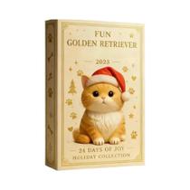 Calendário Do Advento De Natal Para Amantes De Gatos Com 24 Dias E Enfeites De Acrílico Para