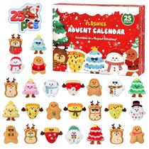 Calendário do Advento ETLUK 25 Plush Toys Contagem regressiva de Natal