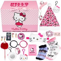 Calendário do Advento Get Trend Hello Kitty 2025 para Meninas e Adolescentes com Chaveiro, Joias, Meias - Calendário de Contagem Regressiva para Presentes de Natal (Hello Kitty Rosa) Calendário do Advento Get Trend Hello Kitty 2025 para Meninas e Adolescentes com Chaveiro, Joias, Meias - Calendário de Contagem Regressiva para Presentes de Natal (Hello Kitty Rosa)