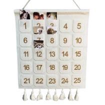 Calendário do Advento Gisela D Contagem regressiva de Natal com bolsos Calendário do Advento Gisela D Contagem regressiva de Natal com bolsos