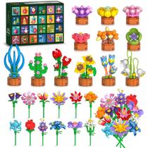 Calendário do Advento HOGOKIDS 2025 Flower Mini Building 827 unidades Calendário do Advento HOGOKIDS 2025 Flower Mini Building 827 unidades