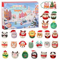 Calendário do Advento JILPAK 2024 de Natal com 24 mini brinquedos de pelúcia Calendário do Advento JILPAK 2024 de Natal com 24 mini brinquedos de pelúcia