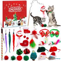 Calendário do Advento Kederwa Cat 2024 com 24 brinquedos interativos Calendário do Advento Kederwa Cat 2024 com 24 brinquedos interativos