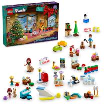 Calendário do Advento LEGO Friends 2024 com 5 personagens e 3 animais