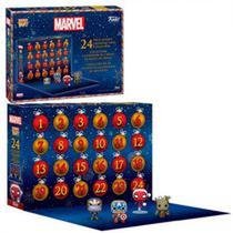 Calendário do Advento Marvel 2022 com 24 Miniaturas Boneco Pop - Edição Limitada