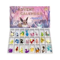 Calendário Do Advento Pokémon Para Crianças Caixa De Presente De Natal Figuras De Ação De Anime
