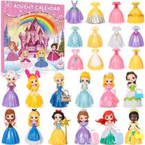 Calendário do Advento Princess Deformation Toy Princess para meninas Calendário do Advento Princess Deformation Toy Princess para meninas