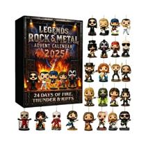 Calendário Do Advento Rock Metal Em Acrílico 2D, Presente De Natal Para Fãs De Música Calendário Do Advento Rock Metal Em Acrílico 2D, Presente De Natal Para Fãs De Música