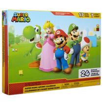 Calendário do Advento Super Mario Nintendo com 17 Figuras de Ação