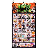 Calendário do Advento, tecido HOWAF, contagem regressiva de Halloween, 31 dias