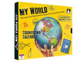 Calendário do Advento The Purple Cow My World 2024 com 24 artesanatos