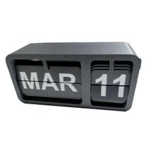 Calendário flip manual retrô em impressão 3d para decoração de mesa ou setup