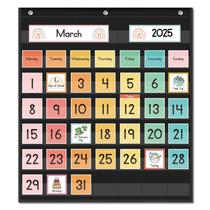 Calendário: gráfico de bolso EAMAY Rainbow Colorful para crianças