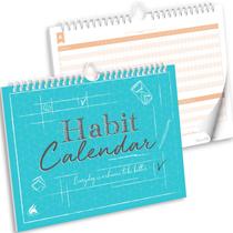 Calendário Habit Tracker Clever Fox 24 meses turquesa