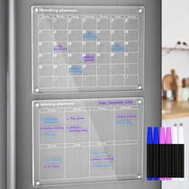 Calendário magnético mensal e semanal para geladeira AITEE