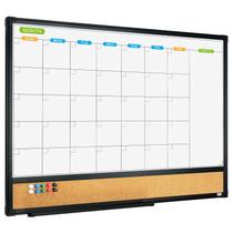 Calendário magnético, quadro branco e quadro de avisos, quadro de cortiça 60x45cm Calendário magnético, quadro branco e quadro de avisos, quadro de cortiça 60x45cm